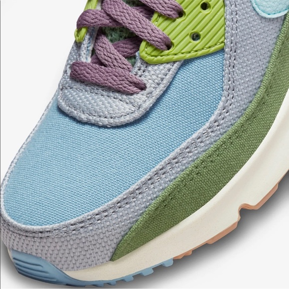 Nike Air Max 90 SE "Next Nature" Blue Wolf Grey DQ4016-400 Men's Sizes - Picture 7 of 10